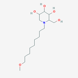 molecular formula C16H33NO5 B13386923 2-(Hydroxymethyl)-1-(9-methoxynonyl)piperidine-3,4,5-triol 