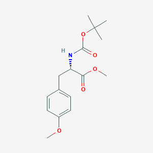 molecular formula C16H23NO5 B1338693 (S)-2-Tert-butoxycarbonylamino-3-(4-methoxy-phenyl)-propionic acid methyl ester CAS No. 94790-24-6