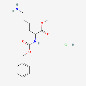 molecular formula C15H23ClN2O4 B13386936 methyl 6-amino-2-(phenylmethoxycarbonylamino)hexanoate;hydrochloride 