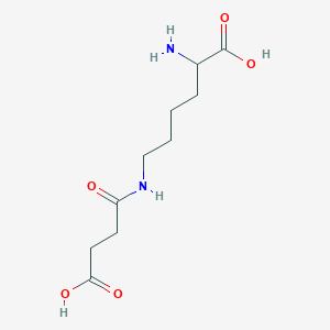 molecular formula C10H18N2O5 B13386945 epsilon-Succinyllysine;epsilon-Succinyllysine 