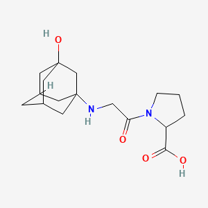 molecular formula C17H26N2O4 B13386989 Vildagliptin carboxy acid metabolite 