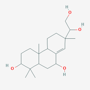 molecular formula C20H34O4 B13387027 7-(1,2-dihydroxyethyl)-1,1,4a,7-tetramethyl-3,4,4b,5,6,9,10,10a-octahydro-2H-phenanthrene-2,9-diol 