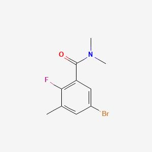 molecular formula C10H11BrFNO B13387040 5-Bromo-2-fluoro-N,N,3-trimethylbenzamide 