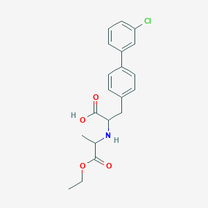 molecular formula C20H22ClNO4 B13387049 3-[4-(3-Chlorophenyl)phenyl]-2-[(1-ethoxy-1-oxopropan-2-yl)amino]propanoic acid 