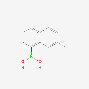 molecular formula C11H11BO2 B13387075 7-Methyl-1-naphthaleneboronicacid 