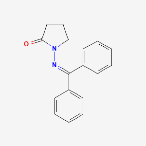 molecular formula C17H16N2O B1338712 1-((Diphenylmethylene)amino)pyrrolidin-2-one CAS No. 79289-48-8