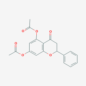 molecular formula C19H16O6 B13387169 Pinocembrin, diacetate CAS No. 163016-57-7