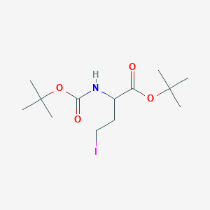 molecular formula C13H24INO4 B13387213 (S)-N-Boc-gamma-Iodo-Abu-OtBu 