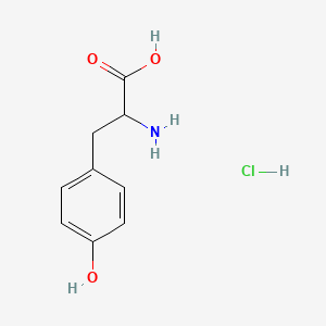 molecular formula C9H12ClNO3 B13387217 2-Amino-3-(4-hydroxyphenyl)propanoic acid;hydrochloride 
