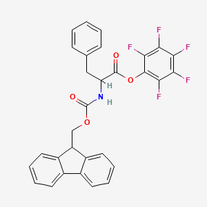 molecular formula C30H20F5NO4 B13387231 Perfluorophenyl N-Fmoc-D-phenylalaninate 