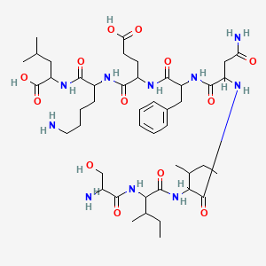 molecular formula C45H74N10O13 B13387243 Ova peptide (257-264) 