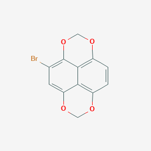molecular formula C12H7BrO4 B1338731 2-bromo-5,7,12,14-tetraoxatetracyclo[6.6.2.04,16.011,15]hexadeca-1,3,8(16),9,11(15)-pentaene CAS No. 88051-30-3