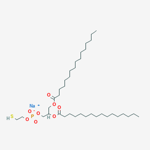 molecular formula C37H72NaO8PS B13387311 Sodium;2,3-di(hexadecanoyloxy)propyl 2-sulfanylethyl phosphate 