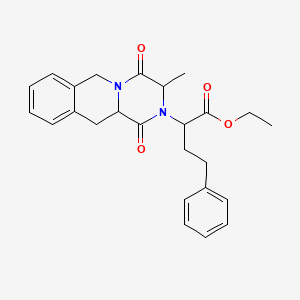 molecular formula C25H28N2O4 B13387345 Diketopiperazine derivative OF quinapril 