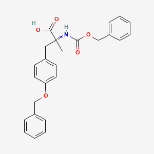 molecular formula C25H25NO5 B13387371 Cbz-O-benzyl-alpha-methyl-D-Tyr 