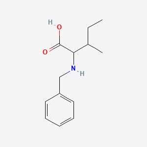 molecular formula C13H19NO2 B13387430 2-(Benzylamino)-3-methylpentanoic acid 