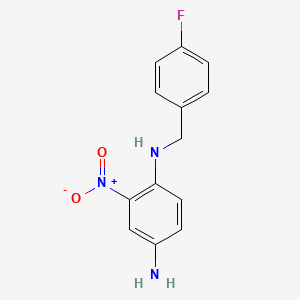 molecular formula C13H12FN3O2 B13387438 N1-(4-Fluorobenzyl)-2-nitrobenzene-1,4-diamine 