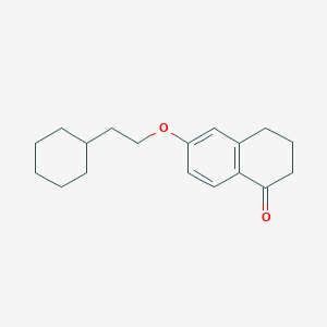 molecular formula C18H24O2 B1338745 6-(2-Cyclohexylethoxy)-3,4-dihydro-2H-naphthalen-1-one CAS No. 88628-50-6