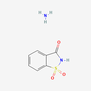 molecular formula C7H8N2O3S B13387517 Ammonium saccharin CAS No. 6381-61-9