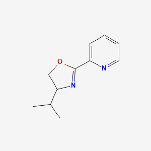 molecular formula C11H14N2O B13387522 Pyridine, 2-[4,5-dihydro-4-(1-methylethyl)-2-oxazolyl]-, (S)- 