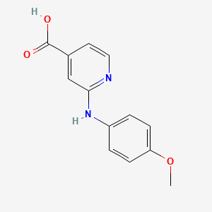 2-((4-Methoxyphenyl)amino)isonicotinic acid