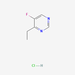 molecular formula C6H8ClFN2 B13387551 4-Ethyl-5-fluoropyrimidine Hydrochloride 