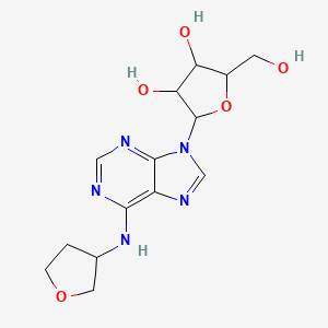 molecular formula C14H19N5O5 B13387627 Adenosine, N-(tetrahydro-3-furanyl)- 