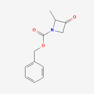 molecular formula C12H13NO3 B13387679 (S)-1-Cbz-2-methyl-3-oxoazetidine 