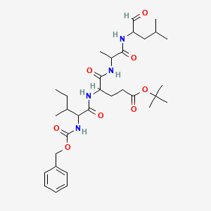 molecular formula C32H50N4O8 B13387716 Cbz-DL-xiIle-DL-Glu(OtBu)(OtBu)-DL-Ala-DL-Leu-al 