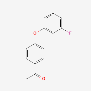 molecular formula C14H11FO2 B1338779 1-[4-(3-Fluoro-phenoxy)-phenyl]-ethanone CAS No. 86897-02-1