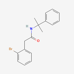 2-(2-Bromophenyl)-N-(2-phenylpropan-2-yl)acetamide
