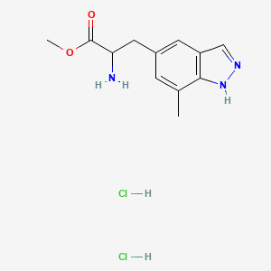 molecular formula C12H17Cl2N3O2 B13387871 Methyl 2-amino-3-(7-methyl-1H-indazol-5-yl)propanoate dihydrochloride 