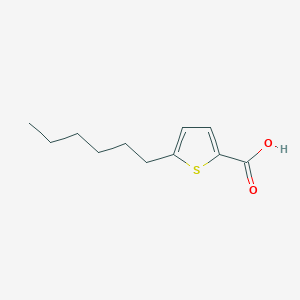 molecular formula C11H16O2S B1338790 5-Hexyl-2-thiophenecarboxylic acid CAS No. 90619-86-6