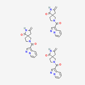 molecular formula C48H48N12O6 B13387918 3-Methylidene-7-(pyrazolo[1,5-a]pyridine-3-carbonyl)-2,7-diazaspiro[4.4]nonan-1-one 