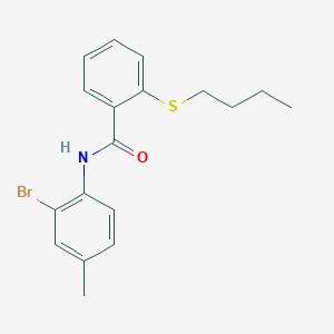 molecular formula C18H20BrNOS B1338803 N-(2-bromo-4-methylphenyl)-2-butylsulfanylbenzamide CAS No. 88312-84-9