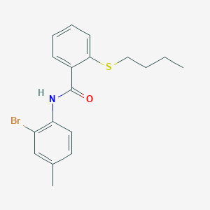molecular formula C18H20BrNOS B1338803 N-(2-Bromo-4-methylphenyl)-2-(butylsulfanyl)benzamide CAS No. 88312-84-9