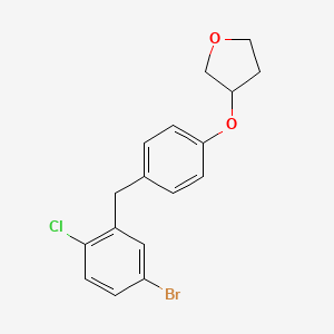 molecular formula C17H16BrClO2 B13388052 Empagliflozin Bromo Impurity/Empagliflozin Impurity 23 