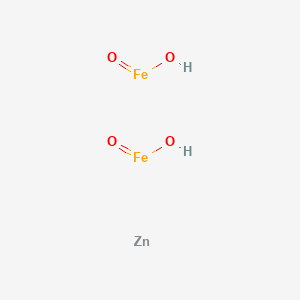 molecular formula Fe2H2O4Zn B13388055 hydroxy(oxo)iron;zinc 