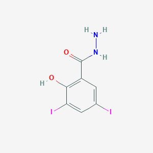 2-Hydroxy-3,5-diiodobenzohydrazide