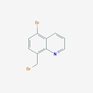 molecular formula C10H7Br2N B1338809 5-Bromo-8-(bromomethyl)quinoline CAS No. 88474-22-0