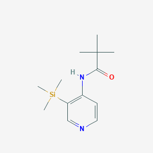 molecular formula C13H22N2OSi B1338812 2,2-Dimethyl-N-(3-trimethylsilanyl-pyridin-4-yl)-propionamide CAS No. 86847-70-3