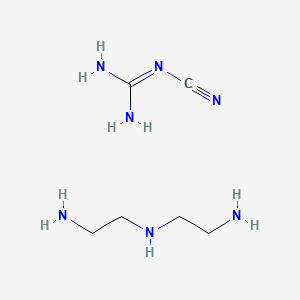 molecular formula C6H17N7 B13388186 N'-(2-aminoethyl)ethane-1,2-diamine;2-cyanoguanidine CAS No. 85480-72-4