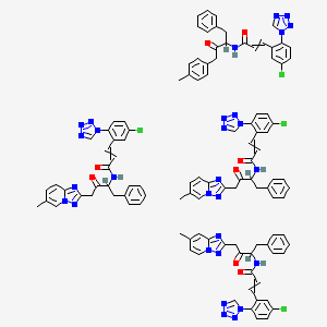 molecular formula C108H93Cl4N29O8 B13388198 Cephalosporinase CAS No. 8002-26-4