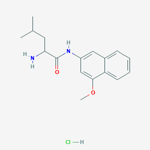 molecular formula C17H23ClN2O2 B13388233 H-Leu-4mbetana hcl 