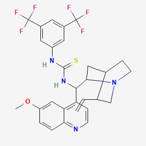 molecular formula C29H28F6N4OS B13388241 N-[3,5-Bis(trifluoromethyl)phenyl]-N'-[(8alpha,9S)-6'-methoxycinchonan-9-yl]thiourea 