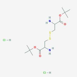 molecular formula C14H30Cl2N2O4S2 B13388256 L-Cystine bis(tert-butyl ester) dihydrochloride 