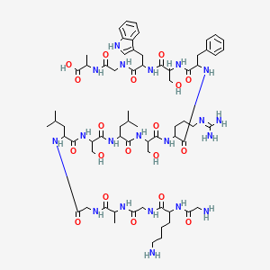 molecular formula C67H104N20O19 B13388257 Gkgaglslsr fswga 