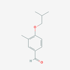 molecular formula C12H16O2 B1338844 4-Isobutoxy-3-methylbenzaldehyde CAS No. 90286-60-5