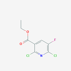 molecular formula C8H6Cl2FNO2 B1338846 2,6-二氯-5-氟吡啶-3-羧酸乙酯 CAS No. 82671-03-2