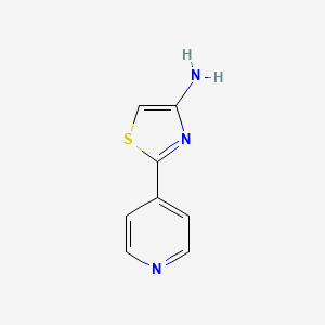 molecular formula C8H7N3S B1338850 2-Pyridin-4-YL-thiazol-4-ylamine CAS No. 89401-67-2